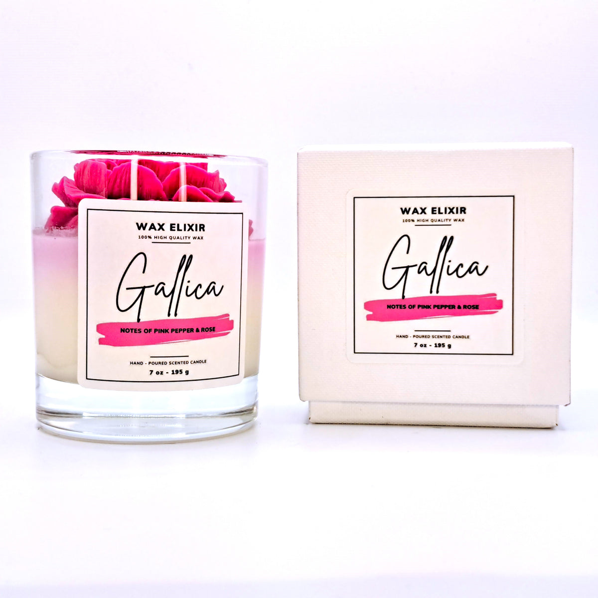 Gallica Luxury Scented Flower Candle