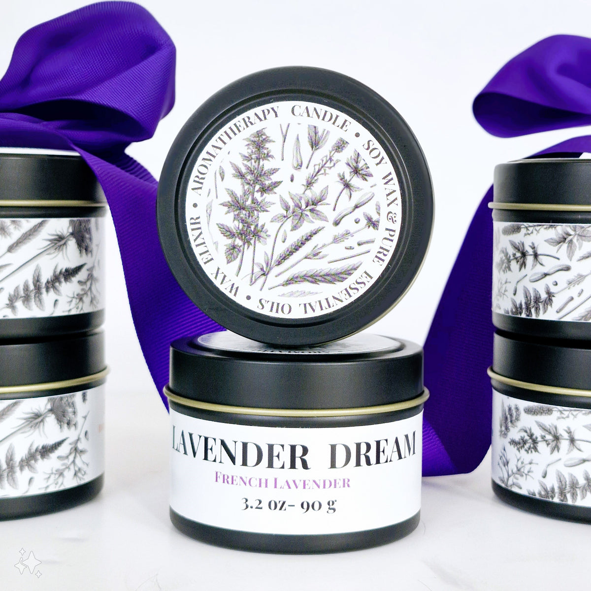 CALMING • Lavender Dream Aromatherapy Tin Candle 90g
