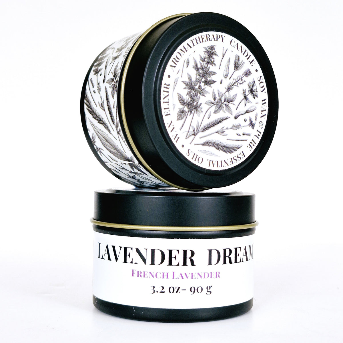 CALMING • Lavender Dream Aromatherapy Tin Candle 90g