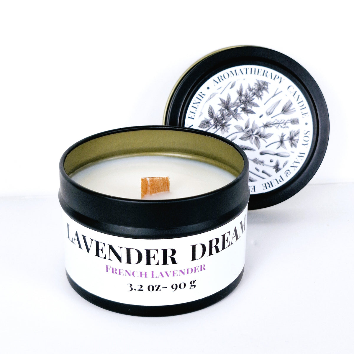 CALMING • Lavender Dream Aromatherapy Tin Candle 90g