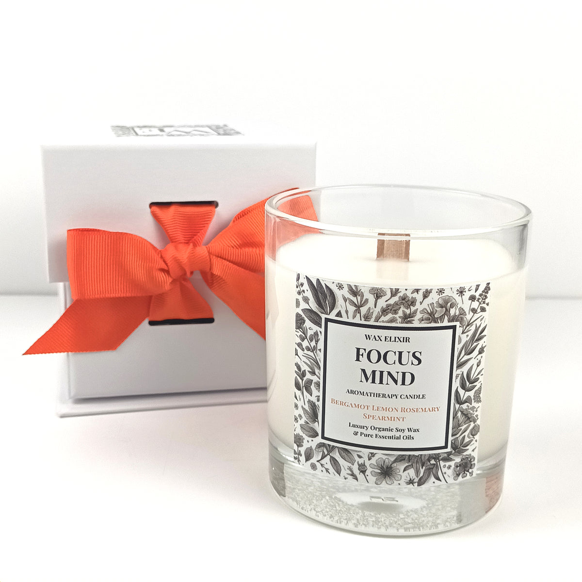 Focus Mind Clarity Ritual Candle • Bergamot • Lemon • Rosemary • Spearmint