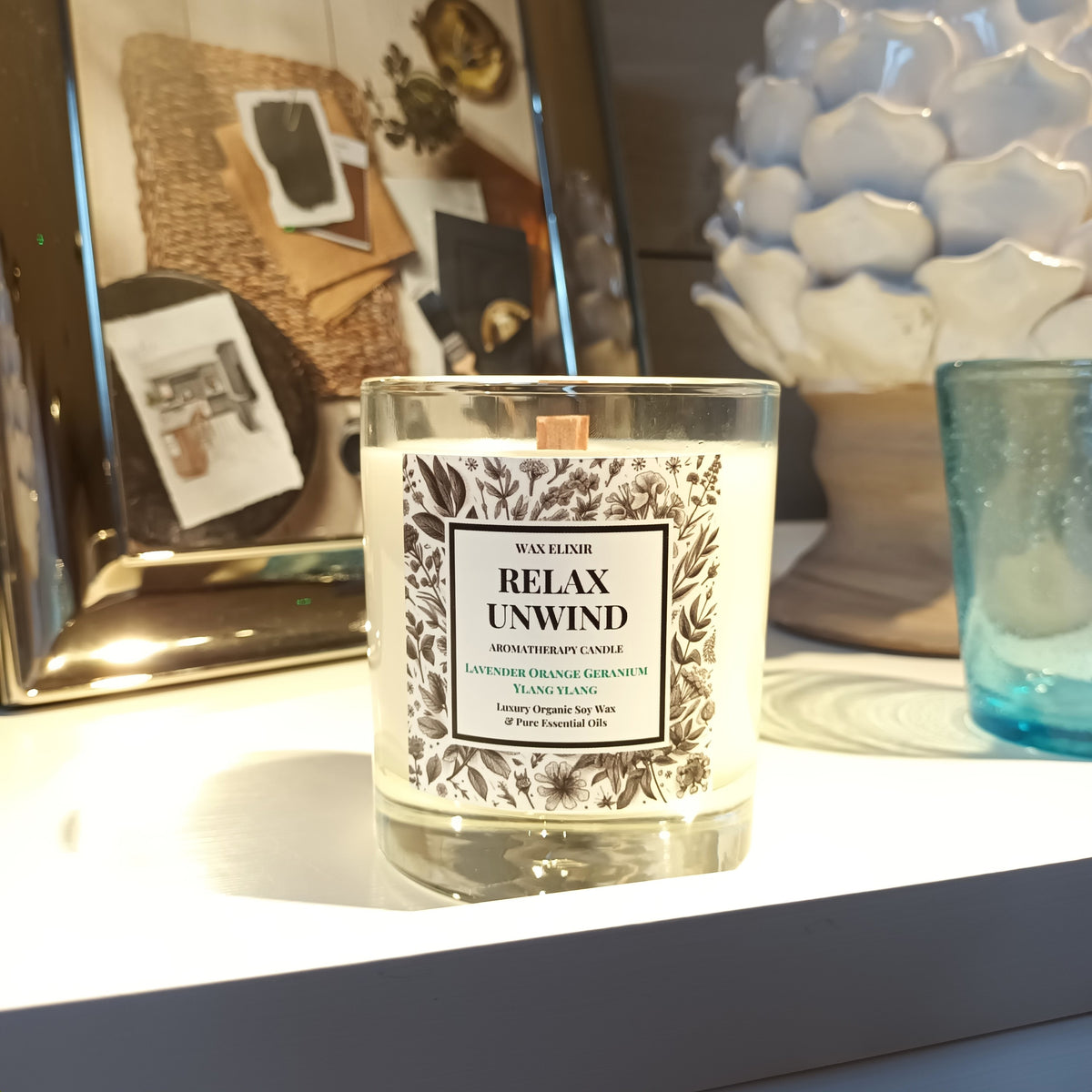 Relax & Unwind Ritual Candle • Lavender • Orange • Geranium • Ylang Ylang
