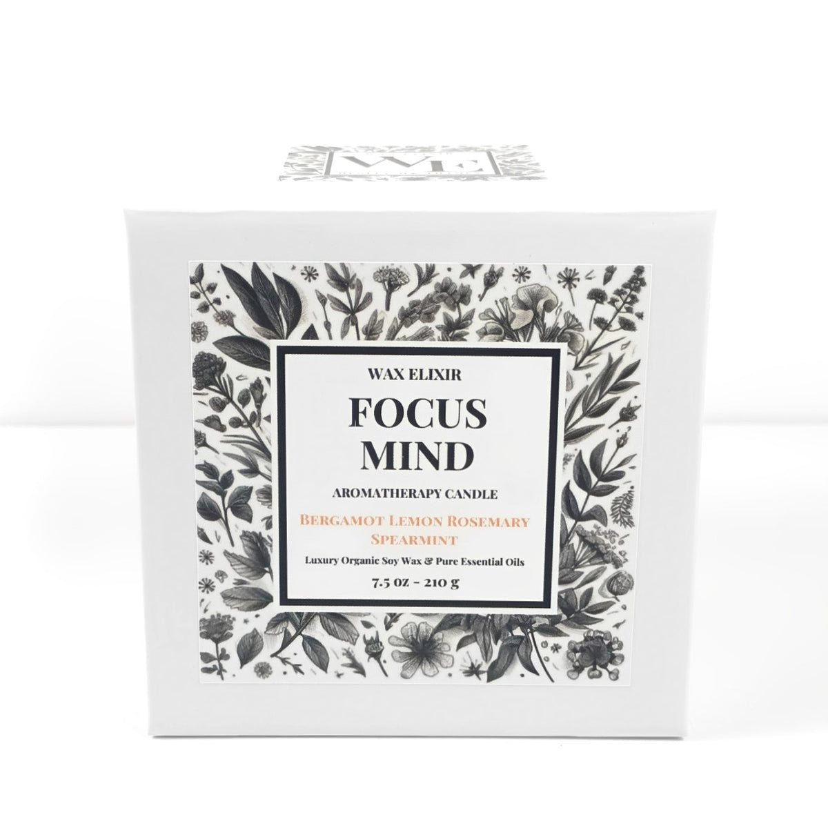 Focus Mind Clarity Ritual Candle • Bergamot • Lemon • Rosemary • Spearmint
