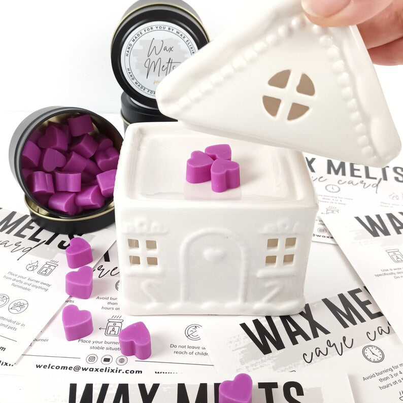 Mini Hearts Scented Wax Melts in Purple