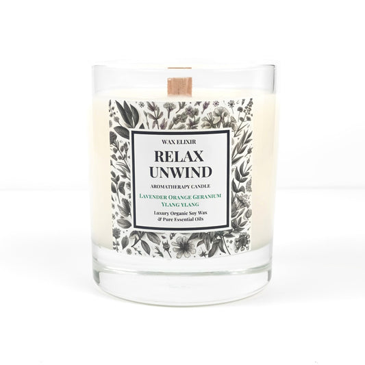 Relax & Unwind Ritual Candle • Lavender • Orange • Geranium • Ylang Ylang