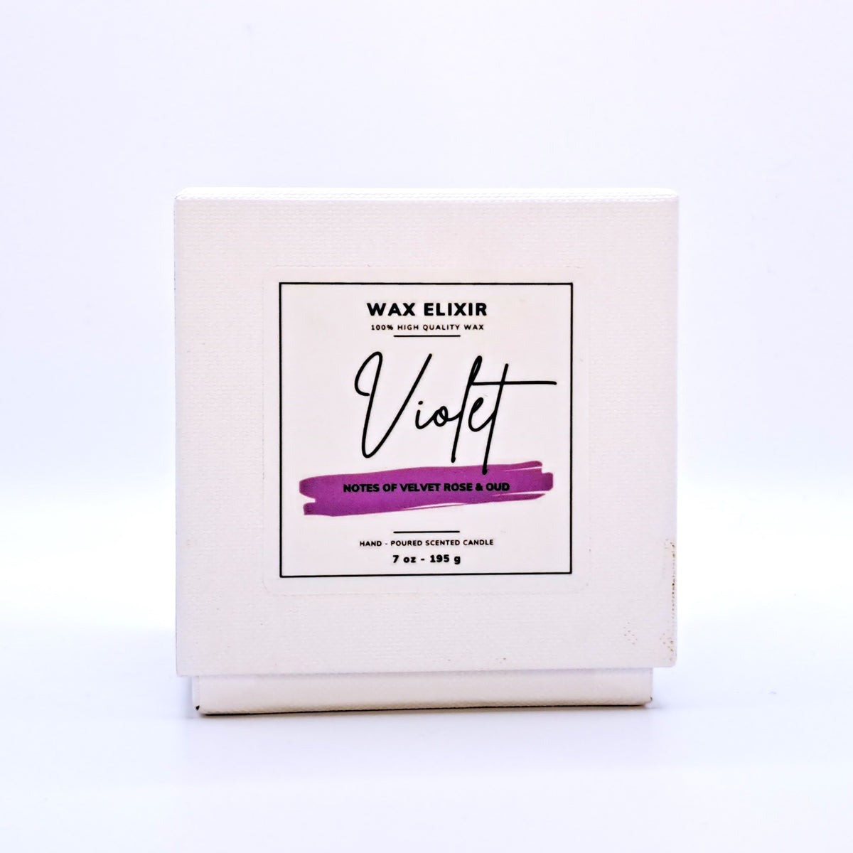 Violet Luxury Scented Flower Candle
